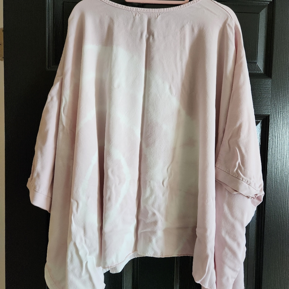 Drift Away Shift Tunic Light Pink Tye Dye Pattern Top - Picture 7 of 10